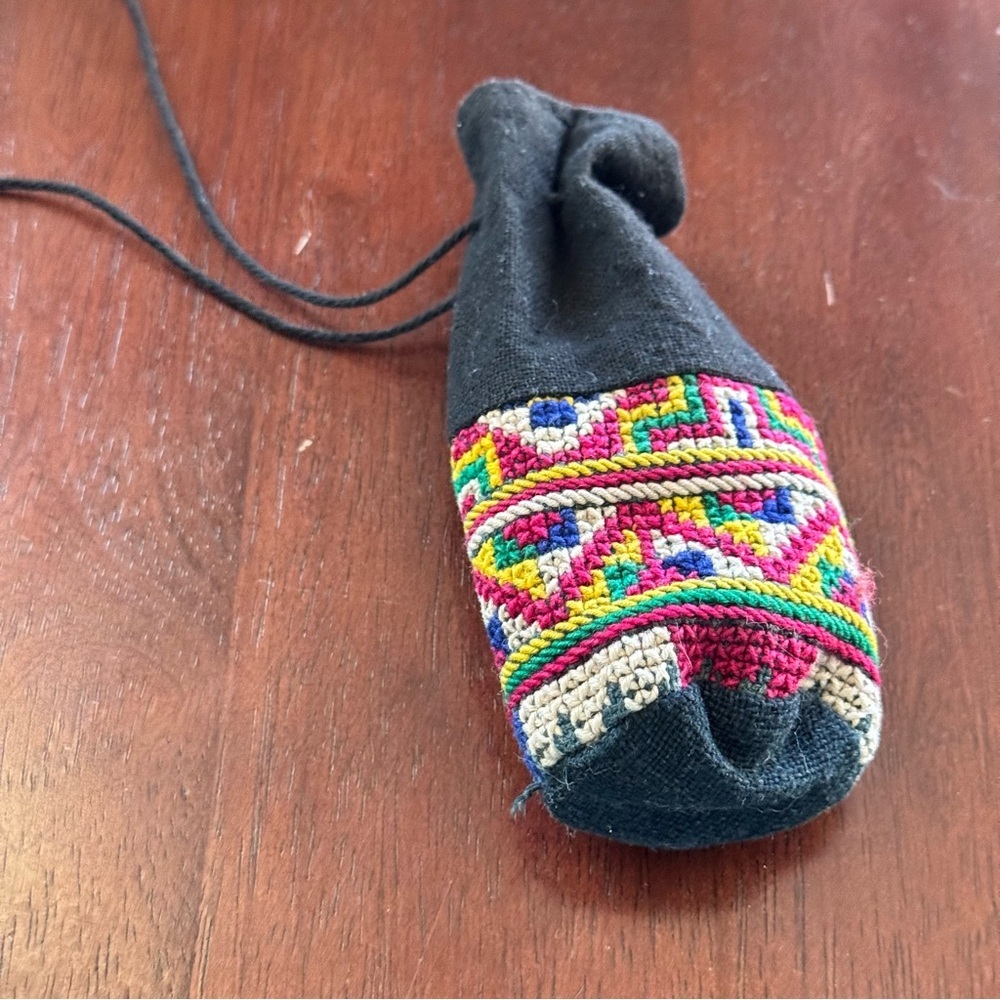 Handmade pouch necklace medicine bag